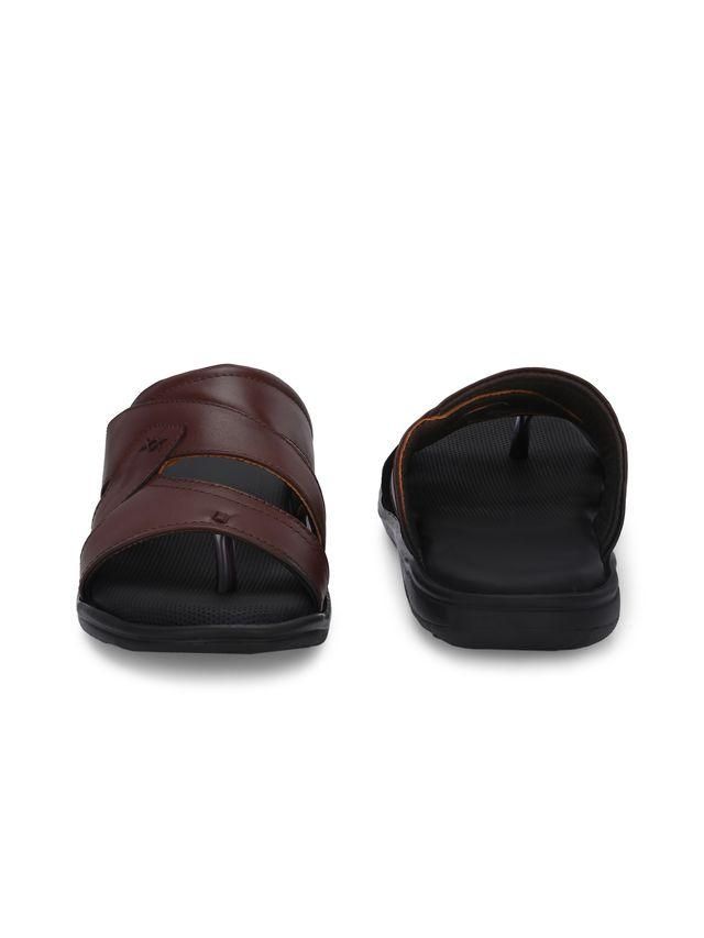Knight Walkers Men Cloud Nine Brown Leather Slippers