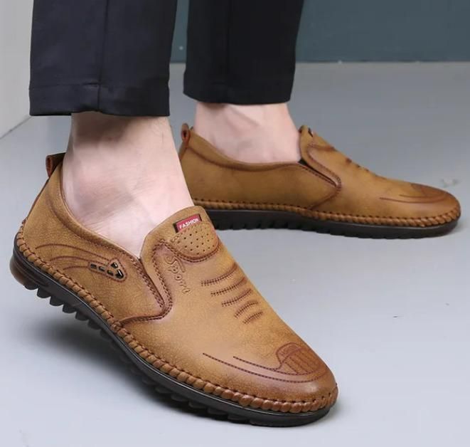 ๐ 2025 Men's Fashion Leather Toad Shoes โ Drive in Style, Walk in Confidence! ๐