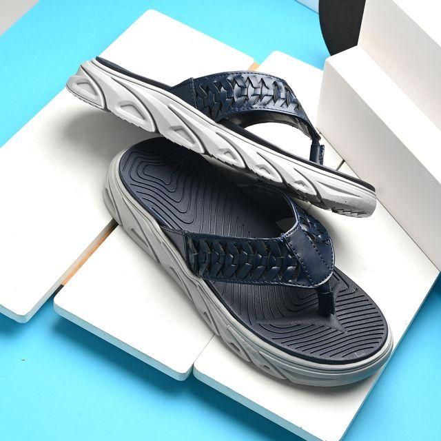 Men's Faux Leather Casual Slippers