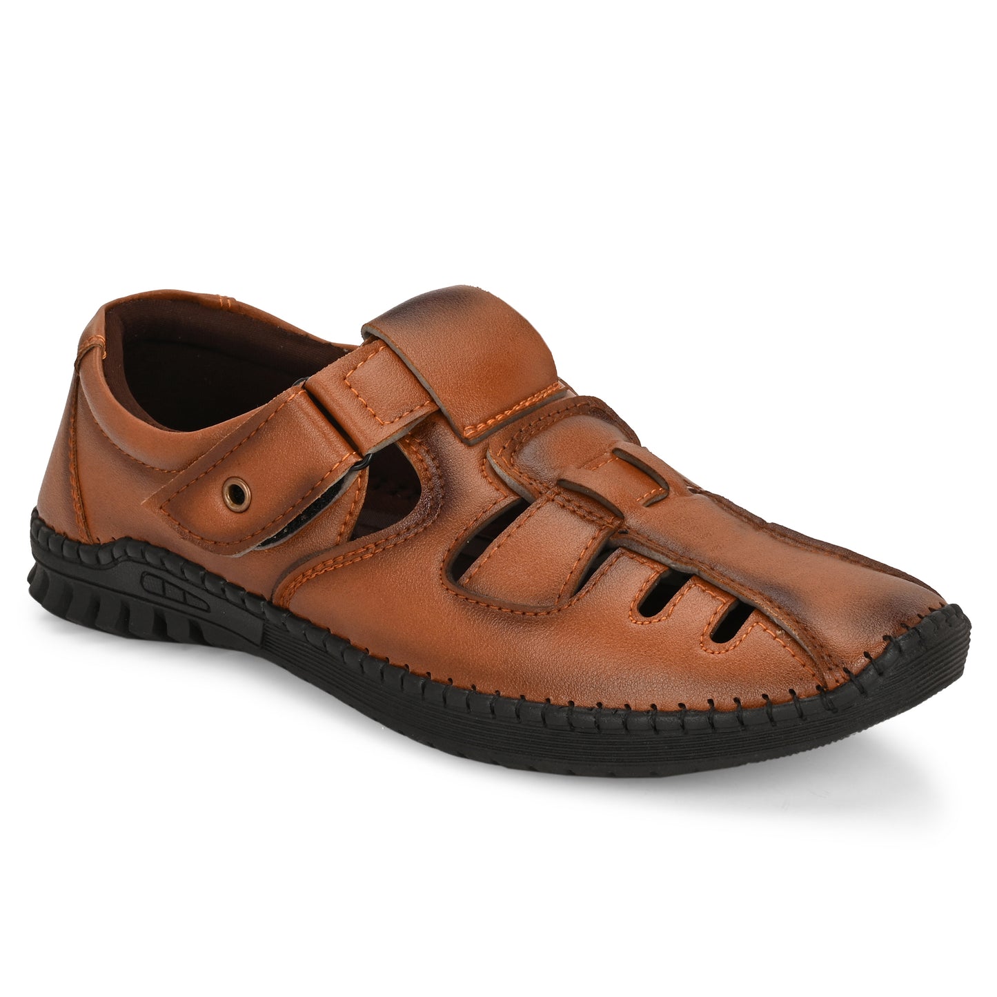 HANDCRAFETD PREMIUM TAN ROMAN SANDALS FOR MEN