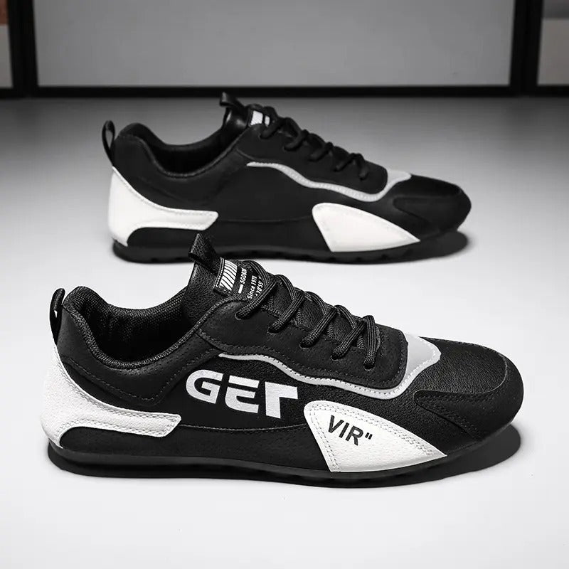 Men's Dailywear Sports Shoes (Black & White)