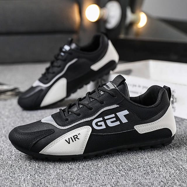 Men's Dailywear Sports Shoes (Black & White)