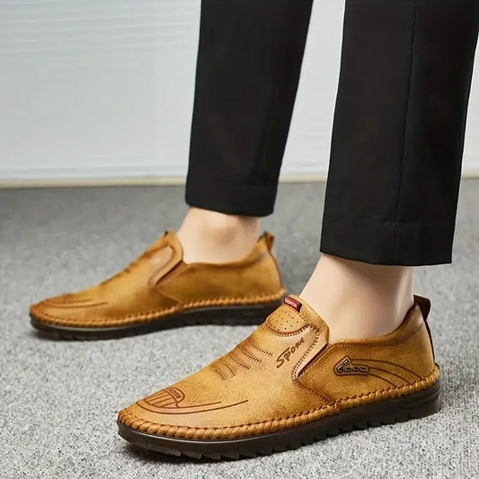 👞 2025 Men's Fashion Leather Toad Shoes – Drive in Style, Walk in Confidence! 👞