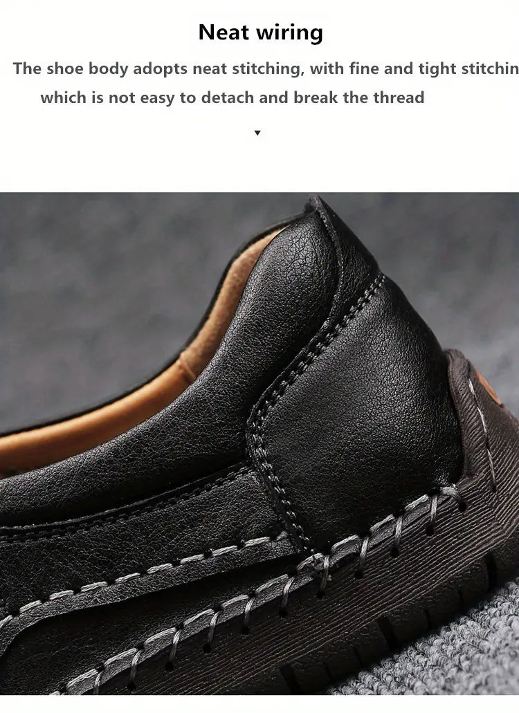 π₯Ώ Hand-Stitched Men's Outdoor Casual Slip-On Loafers π₯Ώ | Knight Walkers