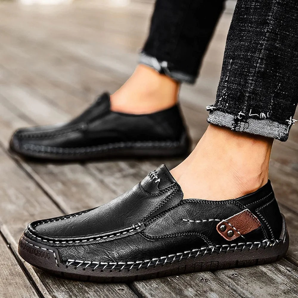 π₯Ώ Hand-Stitched Men's Outdoor Casual Slip-On Loafers π₯Ώ | Knight Walkers