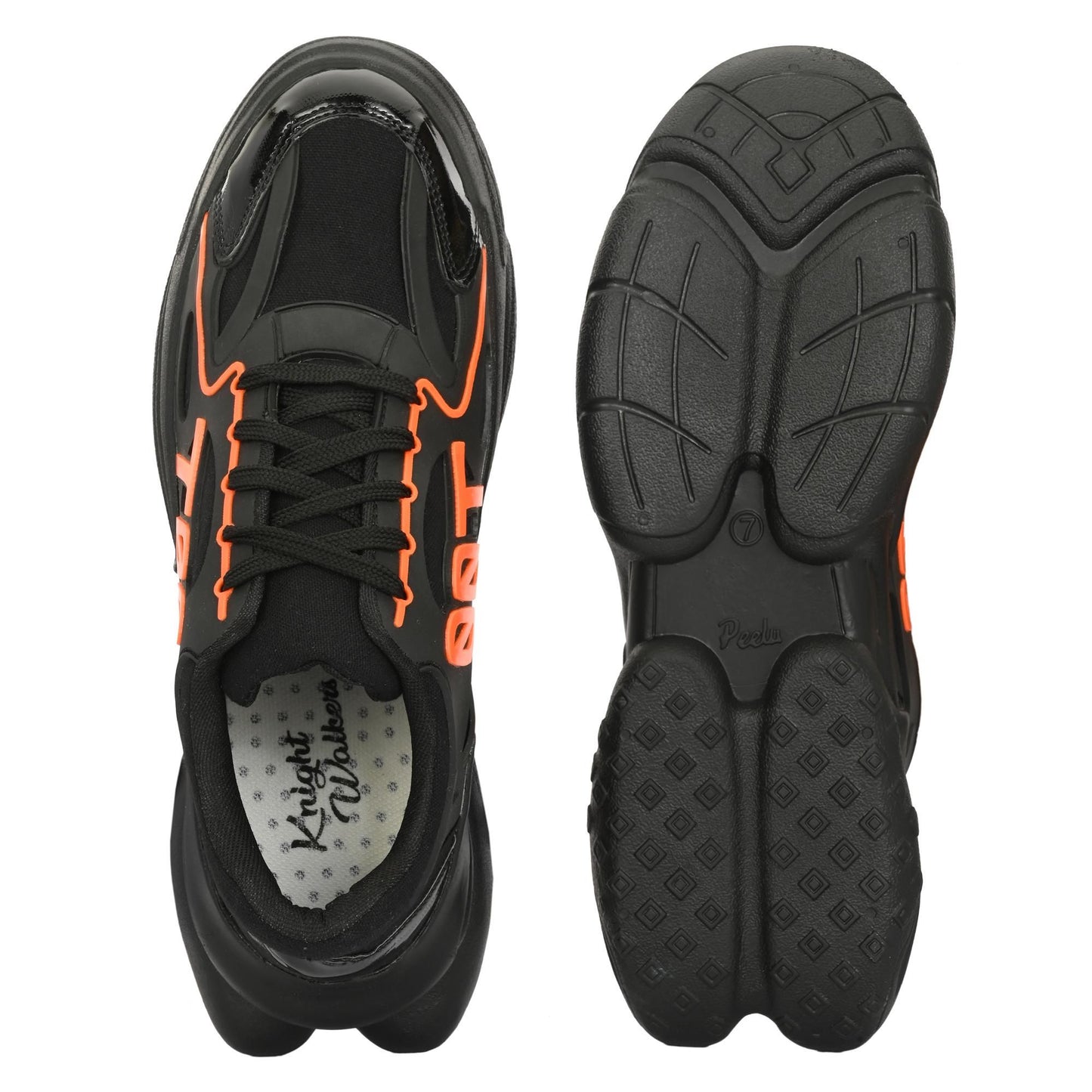 KNIGHT WALKERS ORANGE SNEAKERS FOR MEN 6