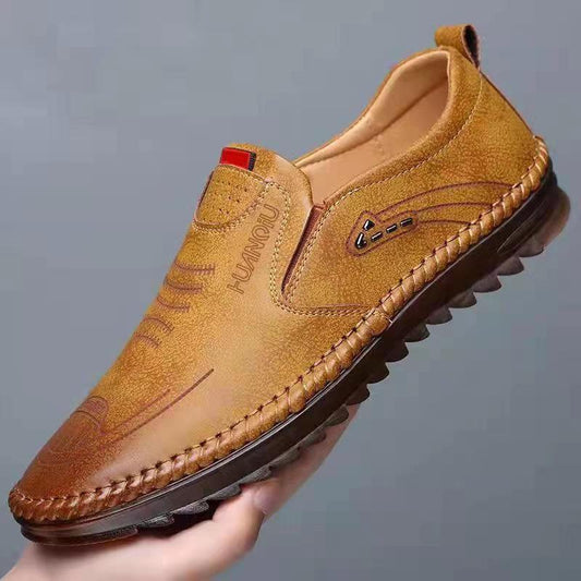👞 2025 Men's Fashion Leather Toad Shoes – Drive in Style, Walk in Confidence! 👞