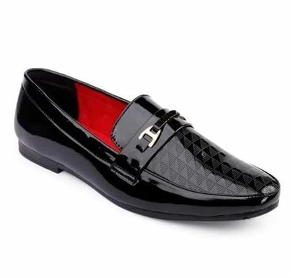 Men's Black Synthetic Loafer | Knight Walkers