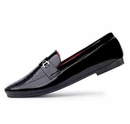 Men's Black Synthetic Loafer | Knight Walkers