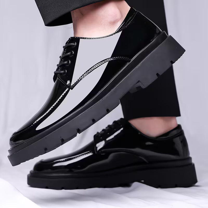 👞 Knight Walkers Patent Luxe Derby Shoes