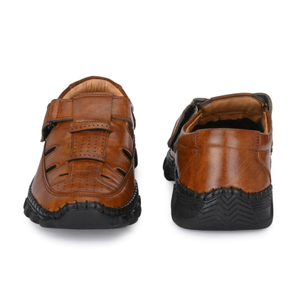 Tan Roman Sandals For Men