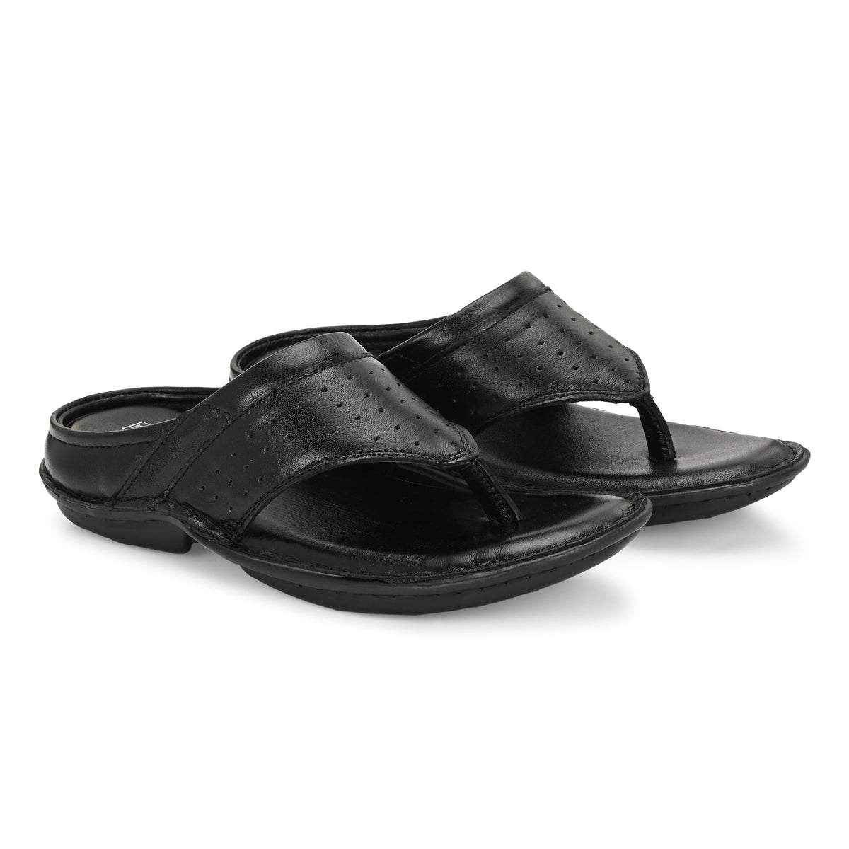 Knight Walkers Men's Premium Leather Toe-Loop Sandals