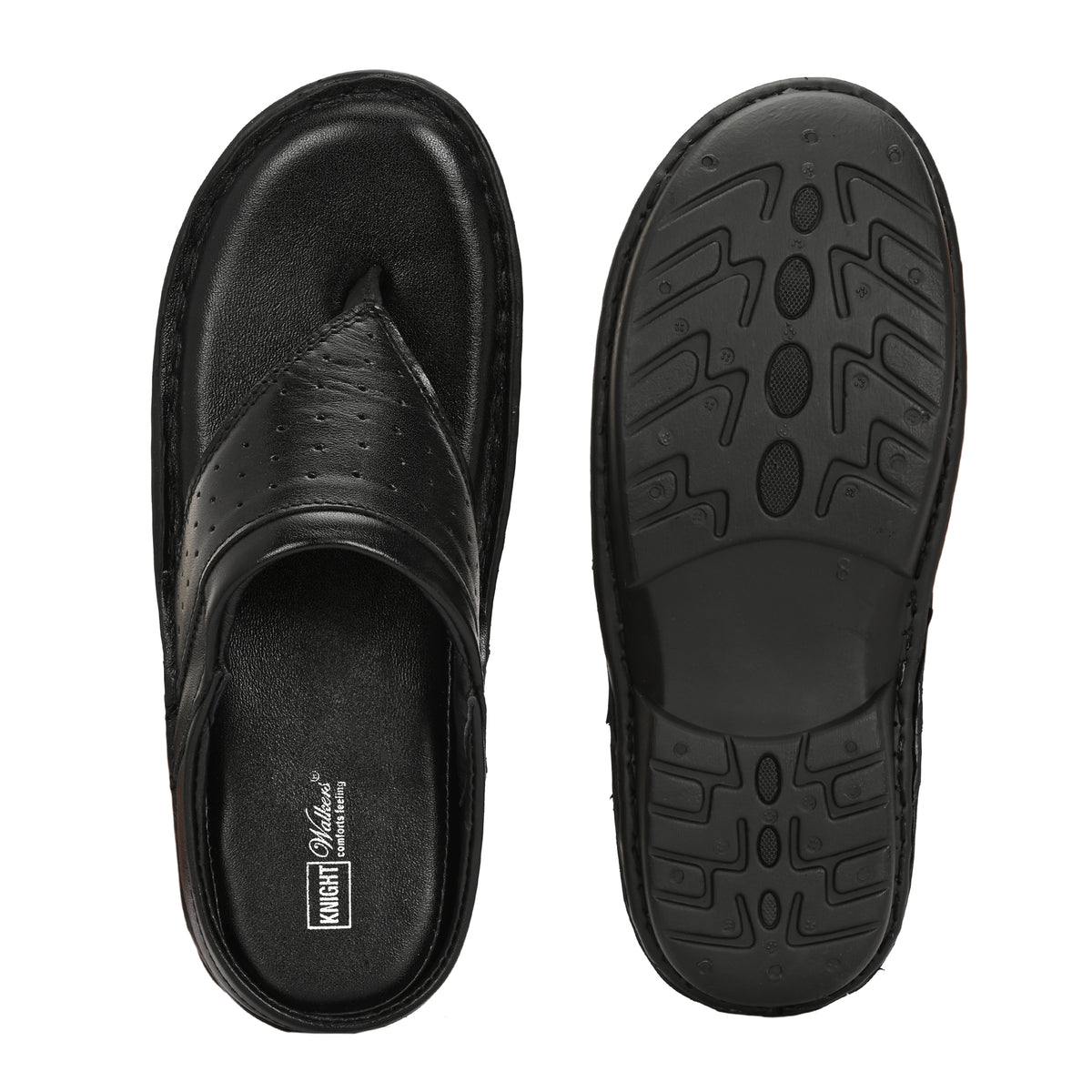 Knight Walkers Men's Premium Leather Toe-Loop Sandals