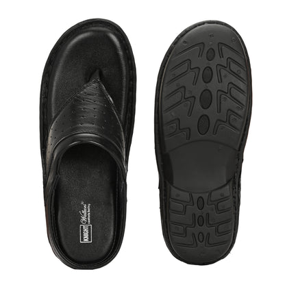 Knight Walkers Men's Premium Leather Toe-Loop Sandals