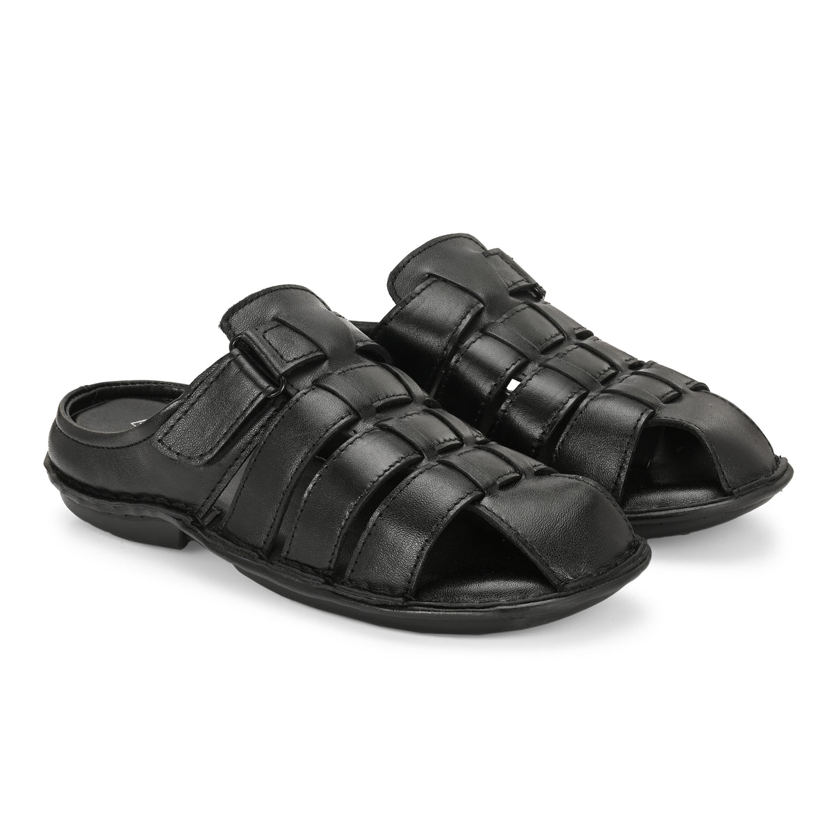 Knight Walkers Men's Premium Leather Slip-On Sandals
