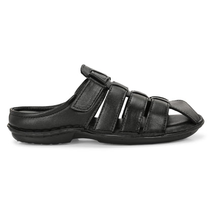 Knight Walkers Men's Premium Leather Slip-On Sandals