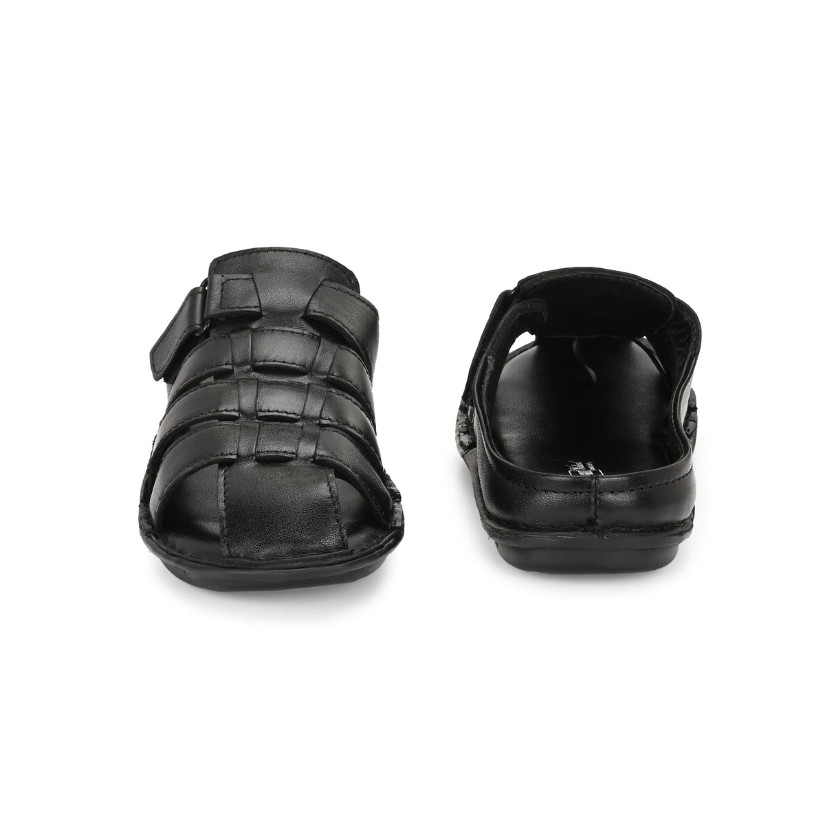 Knight Walkers Men's Premium Leather Slip-On Sandals