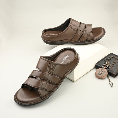 Men's Premium Leather Slip-On Sandals