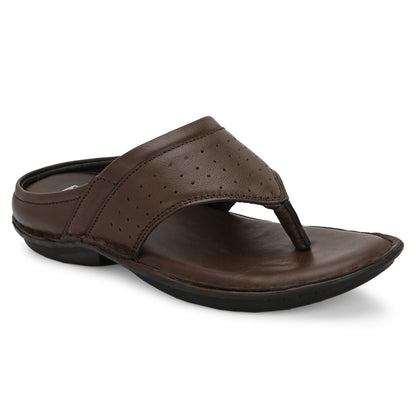 Knight Walkers Men's Premium Leather Toe-Loop Sandals