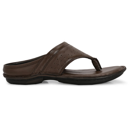 Knight Walkers Men's Premium Leather Toe-Loop Sandals
