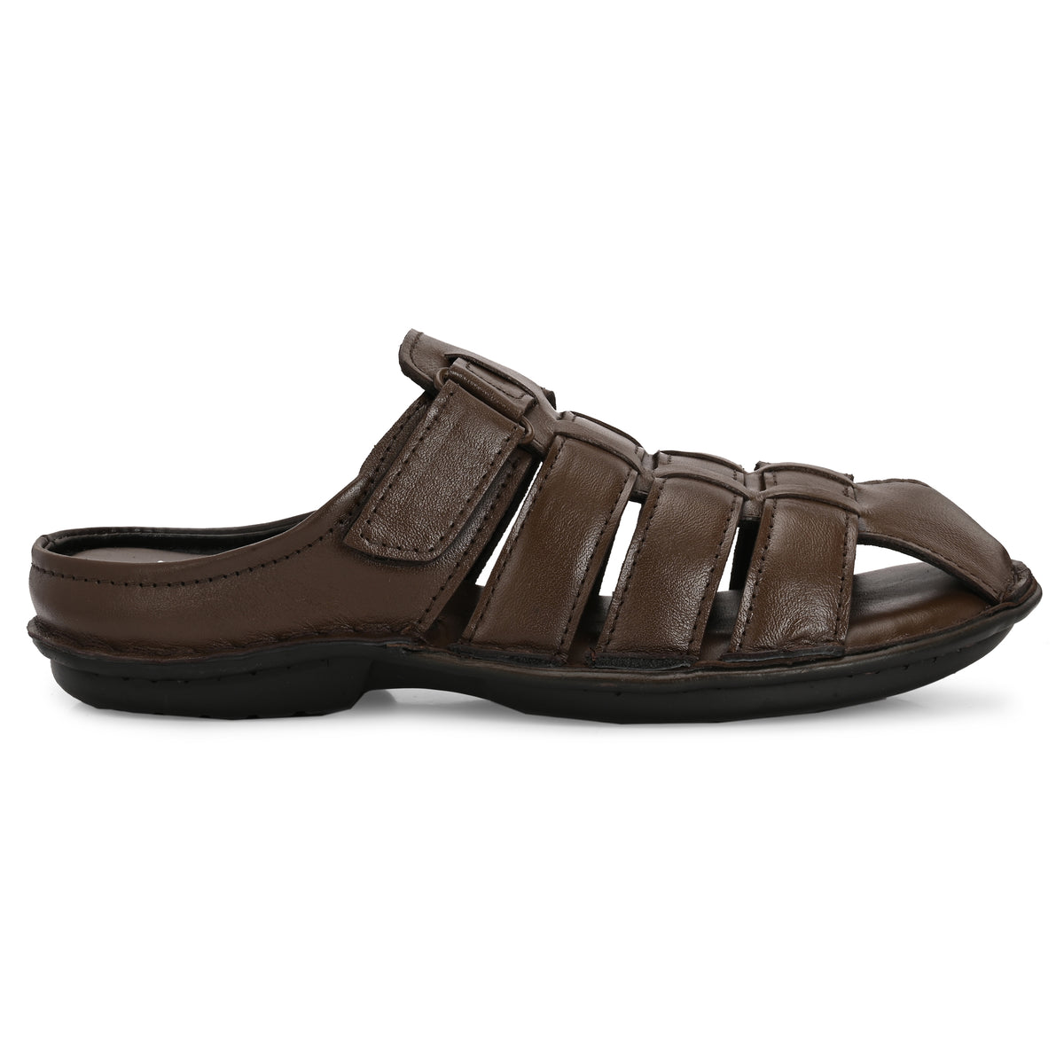Knight Walkers Men's Premium Leather Slip-On Sandals