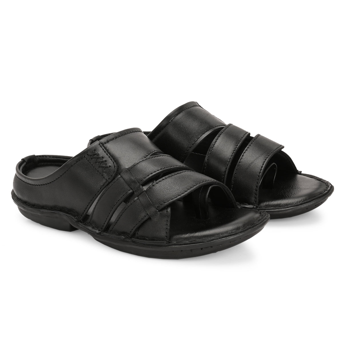 Men's Premium Leather Slip-On Sandals