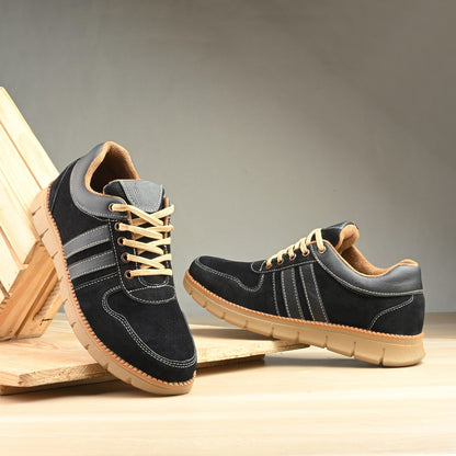 👟 Knight Walkers Men's Casual Suede Leather Luxury Sneakers