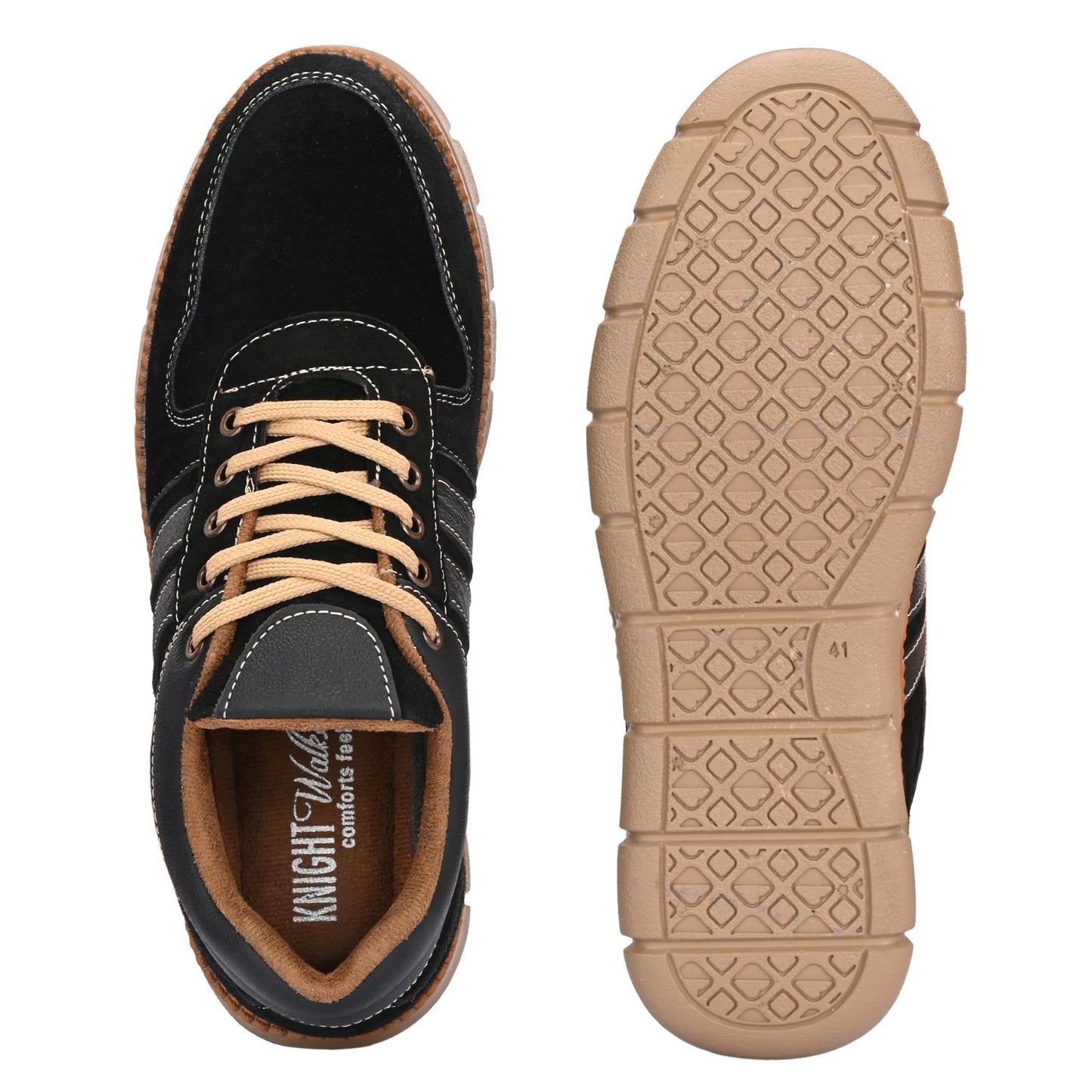 👟 Knight Walkers Men's Casual Suede Leather Luxury Sneakers