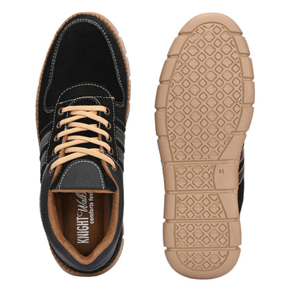 👟 Knight Walkers Men's Casual Suede Leather Luxury Sneakers