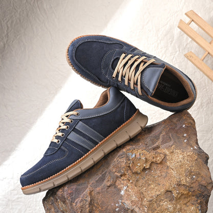 👟 Knight Walkers Men's Casual Suede Leather Luxury Sneakers