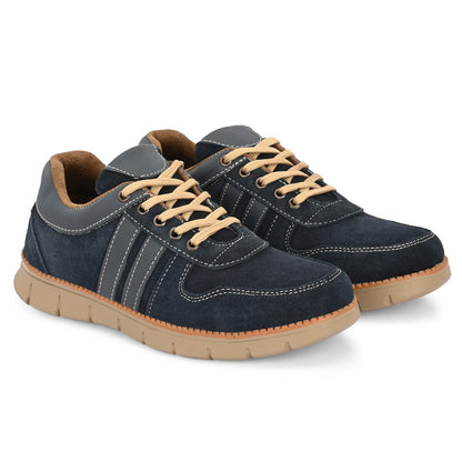 👟 Knight Walkers Men's Casual Suede Leather Luxury Sneakers