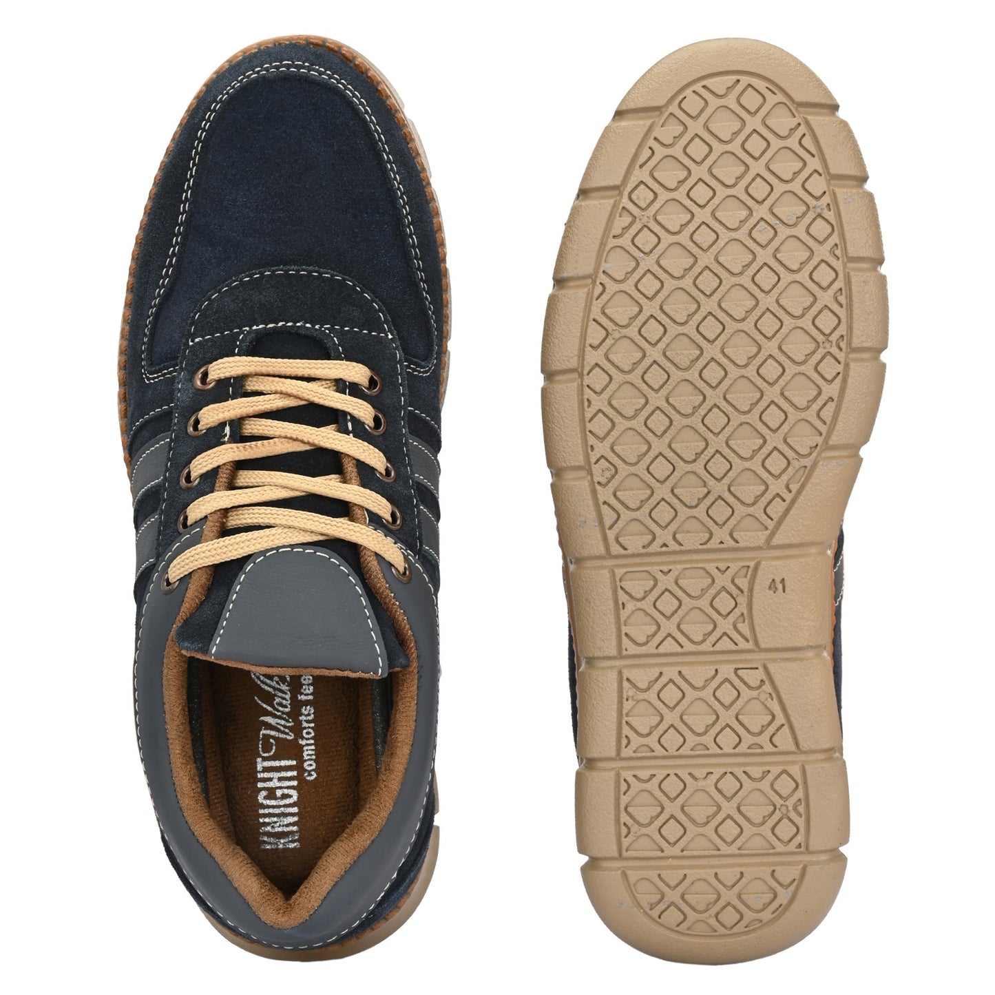 👟 Knight Walkers Men's Casual Suede Leather Luxury Sneakers