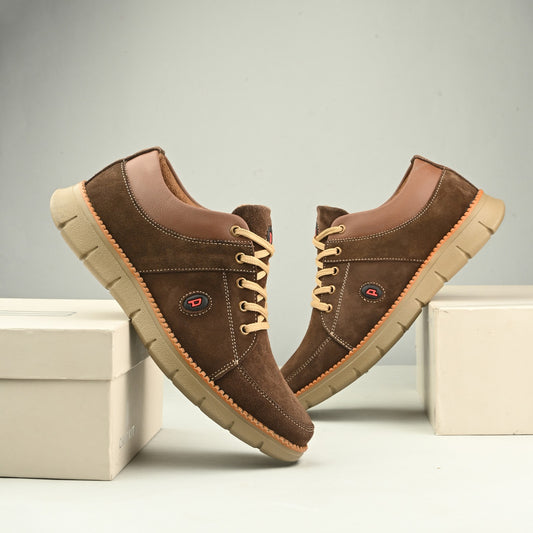 👟 Knight Walkers Men's Casual Suede Leather Ultra Luxury Slip-On Sneakers