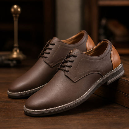 👞 Knight Walkers Ultra Lux Men’s Brown Derby Shoes