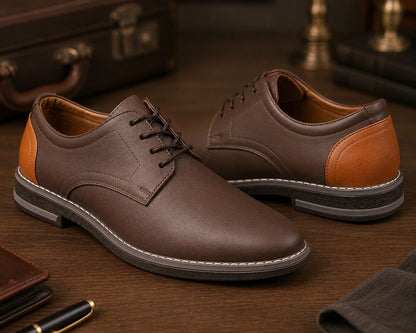 👞 Knight Walkers Ultra Lux Men’s Brown Derby Shoes