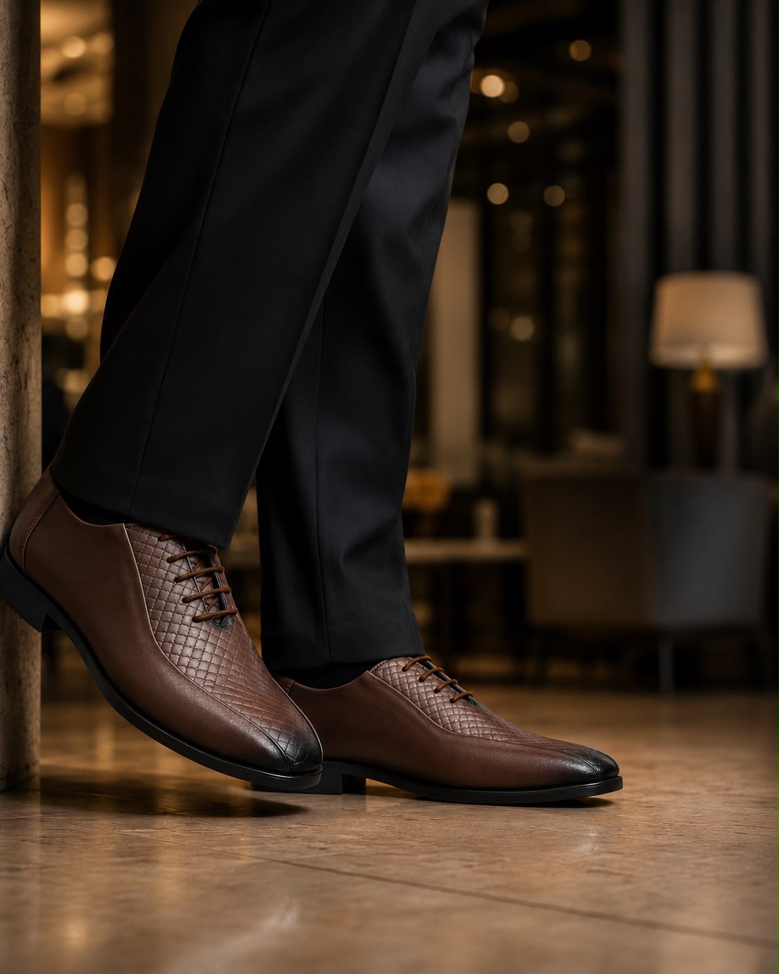 👞 Knight Walkers Luxe Weave Formal Shoes