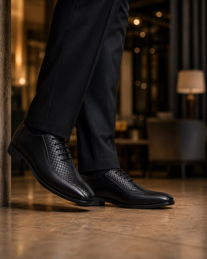👞 Knight Walkers Luxe Weave Formal Shoes