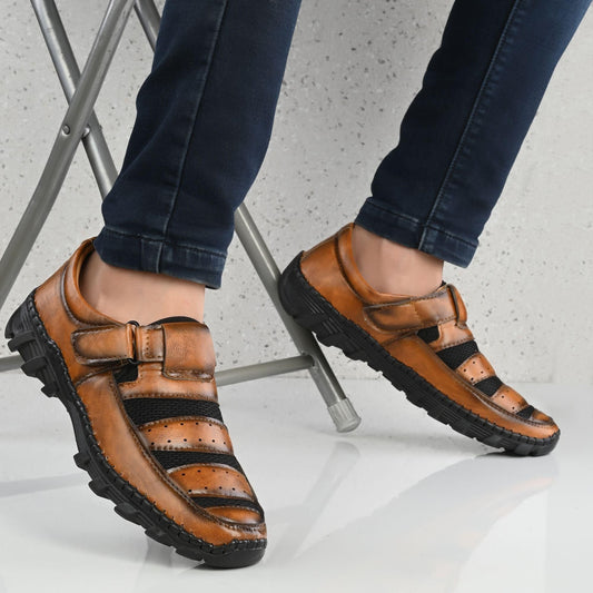 Men's Casual Roman Style Sandals Tan