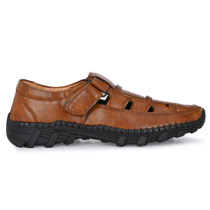 Tan Roman Sandals For Men