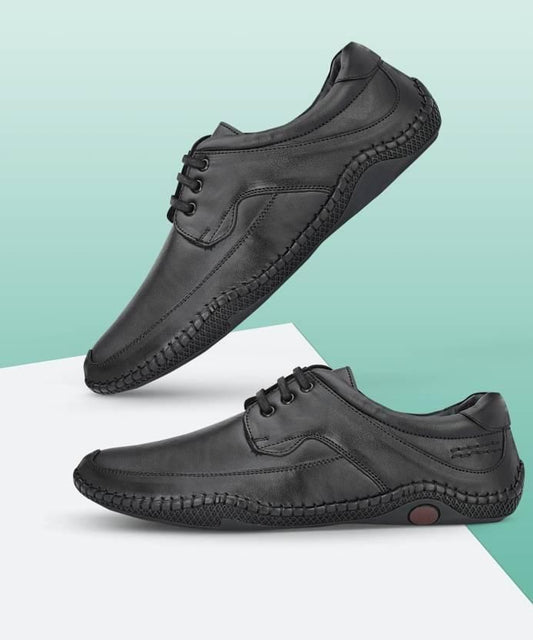 Roman Black Shoes For Men